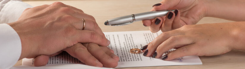 Signing Divorce Papers